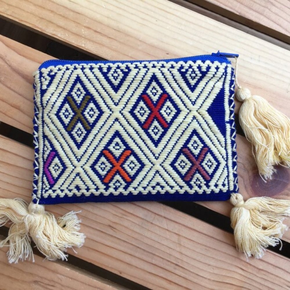 Handmade Embroidered Mexican Coin Purse
